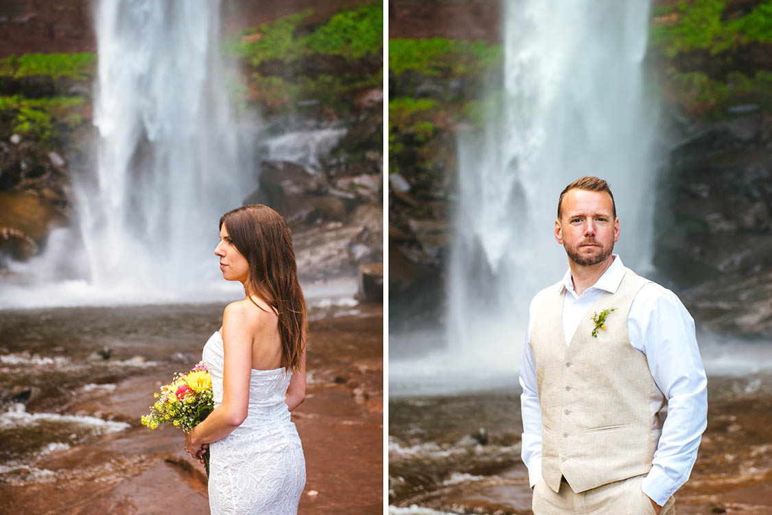 Kaaterskill Falls Adventure Elopement 