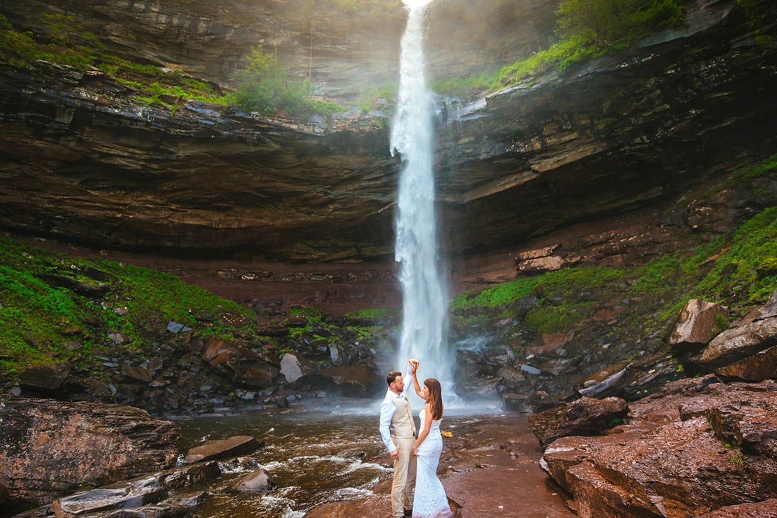 Kaaterskill Falls Adventure Elopement 