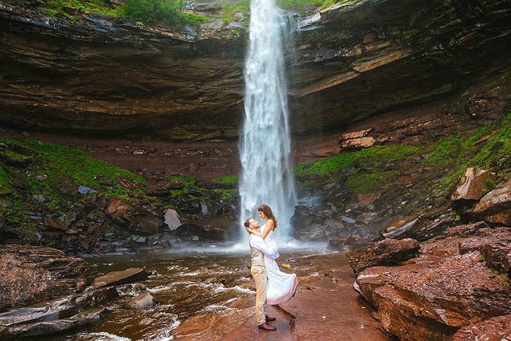 Kaaterskill Falls Adventure Elopement 